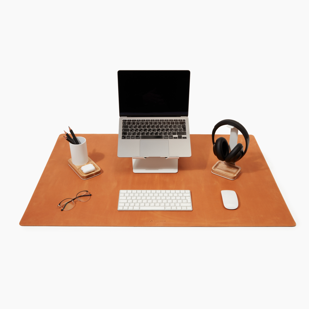 The Executive Personalized Desk Mat Desk Pad Plotter - Holtz Leather