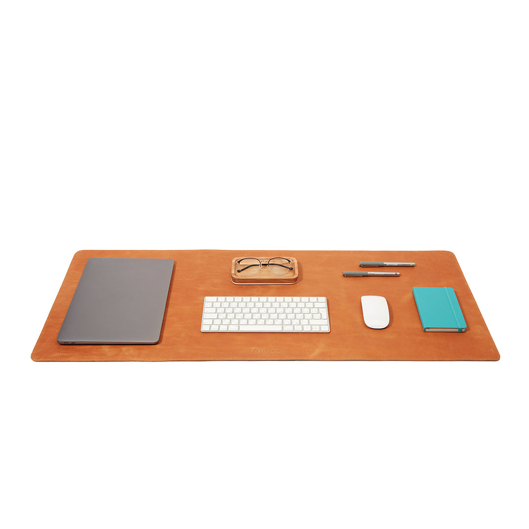 Leather desk mat